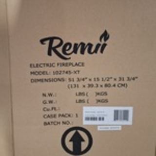 Elektrische sfeerhaard, Remii, 102745-XT, Zwart, 2017