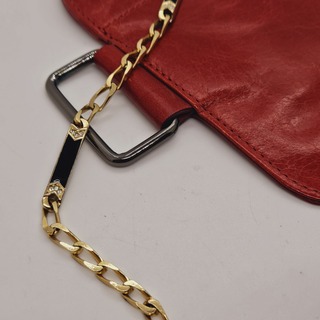 Christian Dior goldplated collier met emaille en kristallen