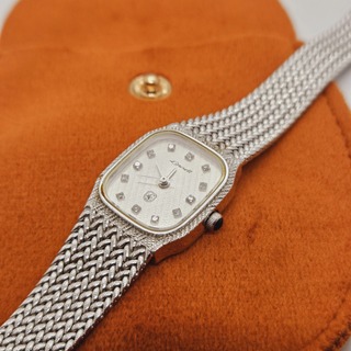 Lowsell dameshorloge met 12 x 0,09ct diamanten