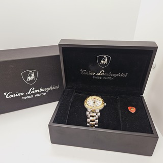 Tonino Lamborghini Ferruccio Junior herenhorloge met 12 diamanten