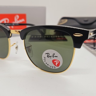 Rayban zonnebril Clubmaster black green polarized