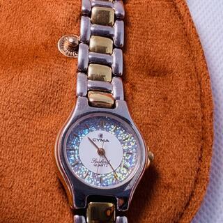 Zwitserse Cyma Sealord juweliershorloge met holografische glitter wijz