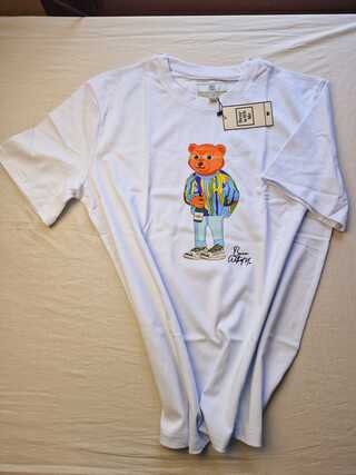 Heren kunstwerk T-shirt – Bear With Me – Moët Cartier