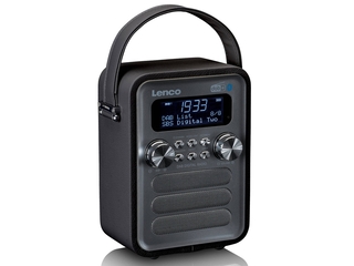 LencoPDR051BKSI Draagbare DAB+ FM Radio Zwart