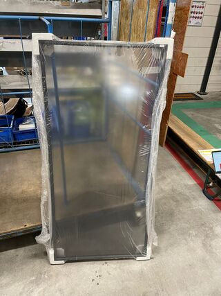 Raamhor Keje, Inzethor R 34 mm kunststof kozijn, 7016