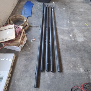 4x giek en 1x rechte gaffel polyvalk