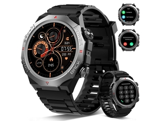 Atheewon Militaire Smartwatch Zwart
