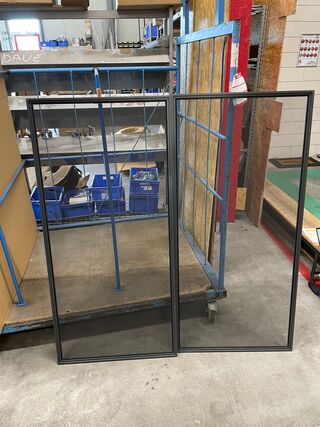 2x Raamhor Keje, Inzethor R 34 mm kunststof kozijn, 7016