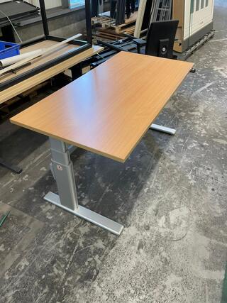 Zit sta bureau, hout kleur