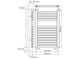 Haceka  Designradiator Sinai Satijn Grijs