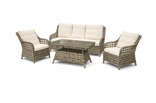 Tuinset, Midye Double Colour, bruin, licht grijs