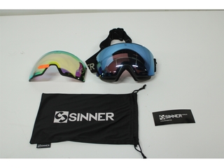 Sinner Boreas Skibril Mat Zwart  one size