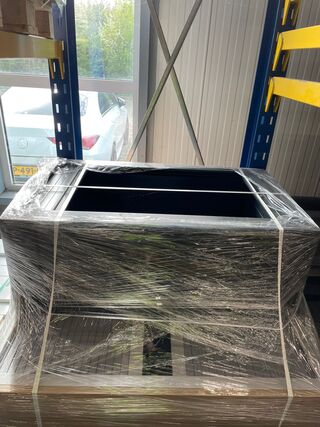 3x Bureau kasten, zwart