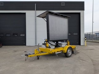 Mobiele VMS-aanhangwagen, Peters, P1, 2014, (Variable Message Sign)