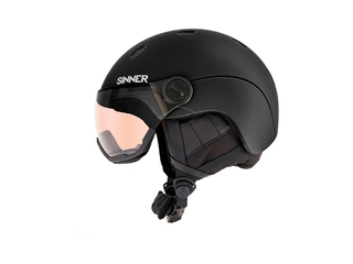 Sinner Titan Visor Trans+ Skihelm Met Vizier Matte Black