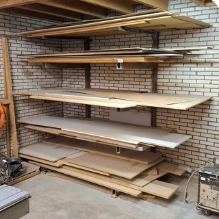 Partij hout plaatmateriaal