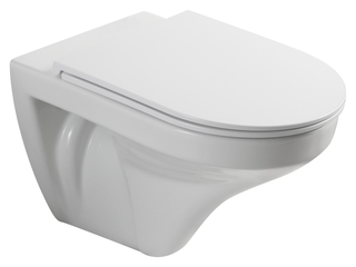 Atlantic hangend Toilet Cody randloos Wit