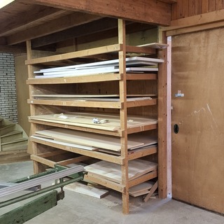 Partij hout plaatmateriaal