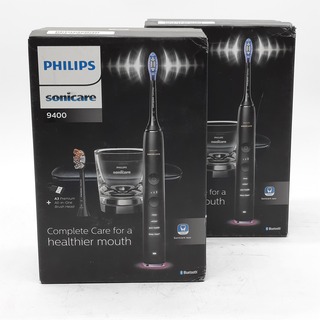 2x Elektrische tandenborstel, Phillips, Sonicare 9400