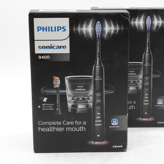 2x Elektrische tandenborstel, Phillips, Sonicare 9400
