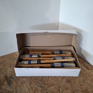 Ca. 120x Kwasten maat 16, ANZA, Wit