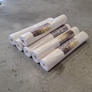 6x Rol overschilderbaar vliesbehang