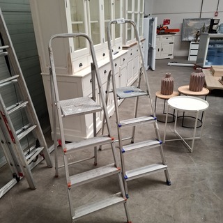 2-Delige ladder met ladder en 2x keukentrap