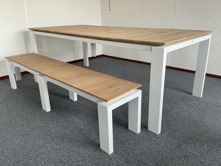 Tuintafel set, Suns, Savona 340, mat white