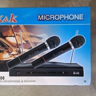 4x Draadloze microfoonset, K&K, AT-306