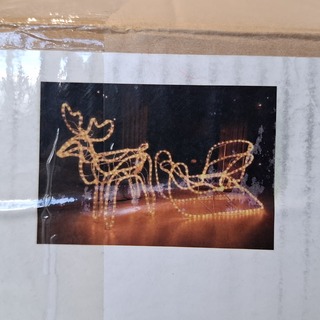 Kerstverlichting, Rendier Met Slee