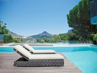 2x Ligbed, Vonato, Sorano, zwart