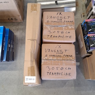 3x Vangnet t.b.v. trampoline