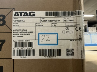 Inbouw plafondunit afzuiging, ATAG, CU9095MX