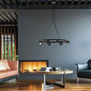 Hanglamp Marcadore rond Steinhauer, 4136ZW, zwart, bouwjaar 2025, nieu