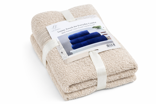 Ca. 28x Handdoeken set 3-delig, Lux-Towels, 3-delig 600gsm, Beige