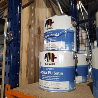 4 x 2,5 liter Caparol PU Satin, Wit