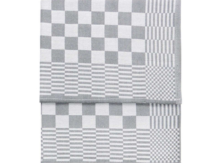 Ca. 288x Horeca theedoek, grijs geblokt