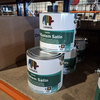 4 x 2,5 liter Caparol Trimaxx Satin, wit