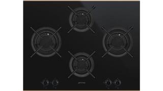 Kookplaat, Smeg, PV664LCNRDE, Zwart