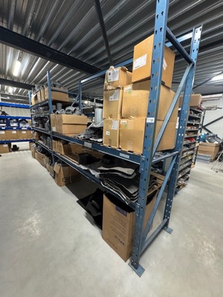 5,5 meter Magazijnstelling, blauw