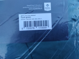 8x Wasbaar Lazy dekbed, groen