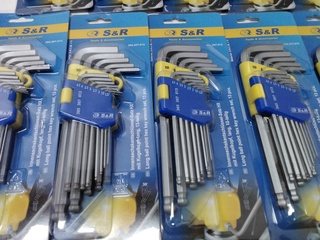 Ca. 12x Inbusset van S+R, kwaliteits gereedschap S+R