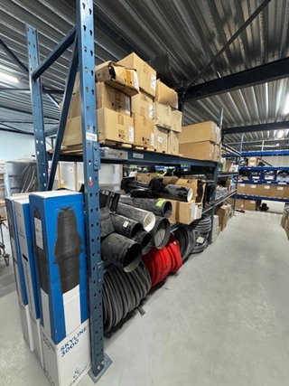 5,5 meter Magazijnstelling, blauw