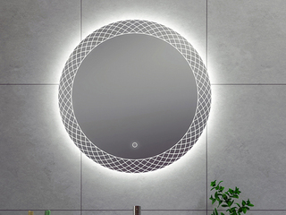 Spiegel condensvrij + Led Rond 80 cm WB, Deco 38.4106