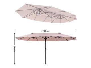 Dubbele parasol Ziigo, LY-17-1TA, taupe