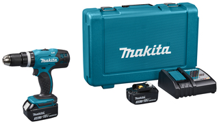 Accu-klopboormachine set 18V Makita, DHP453RFE