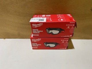 2x Veiligheidsbril Milwaukee, Full Focus Ruimzichtbril