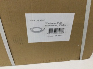 Ca. 50x Doucheslang 150 cm PVC WB, 39.3520, wit