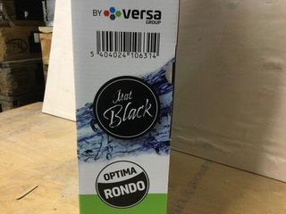 Thermostatische regendoucheset Aloni, Optima Rondo, zwart