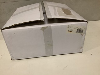 Waskom 36x36x12 cm WB, Mondri 32.3302, glans wit/geb. goud